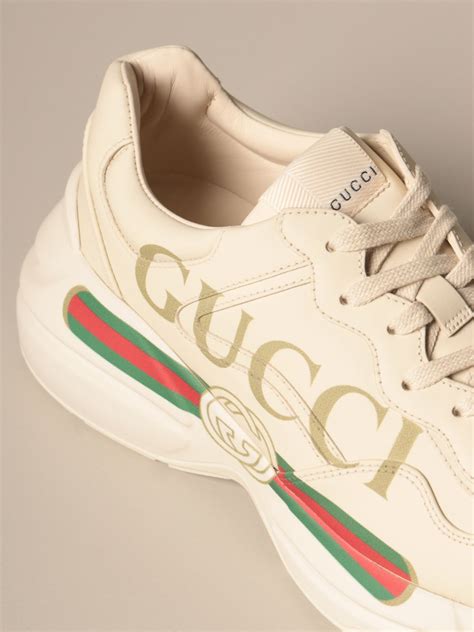 gucci big white shoes|white Gucci sneakers women's.